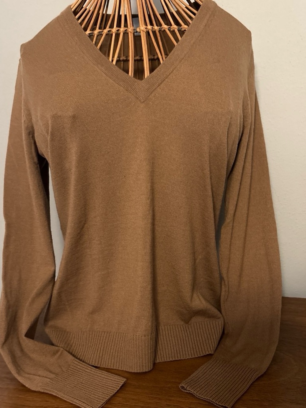 Women’s Vintage J. Crew V-Neck Long Sleeve Sweater - Brown